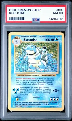 BLASTOISE PSA 8 2023 POKEMON CLASSIC COLL #003/034 CELEBRATIONS CLB EN 242 - Image 1