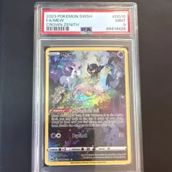 Pokemon Mew GG10/GG70 Crown Zenith: Galarian Gallery Holo PSA 9 - Image 1