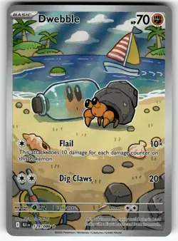Dwebble 129/086 SV: Black Bolt NM Pokemon Card TCG - Image 1