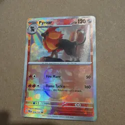 Pyroar Master Ball Pattern 16/131 Pokemon English Prismatic Evolutions Holo - Image 1