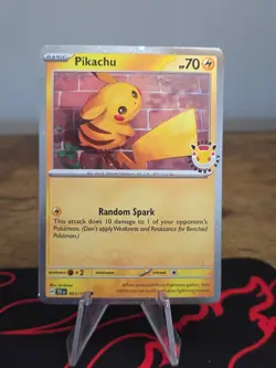 Pikachu 051 /162 Stamped 2026 Pokemon Day 30 Promo TCG - NM - Image 1