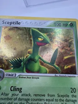 Pokemon TCG Sceptile 4/17 Holo Rare Card Pop Series 1 MP Condition - Image 3