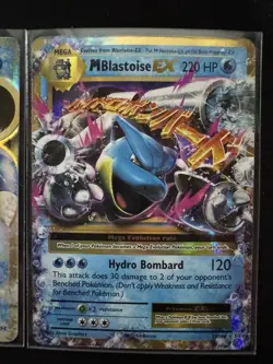 Pokemon Blastoise EX & M Blastoise EX Holo Pair XY Evolutions Set - Image 3