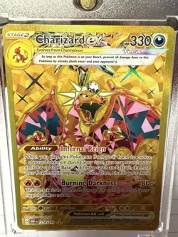 Pokemon Charizard ex 228/197 Obsidian Flames Gold Full Art NM 🔥 - Image 2