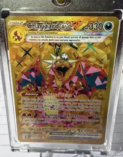 Pokemon Charizard ex 228/197 Obsidian Flames Gold Full Art NM 🔥 - Image 4