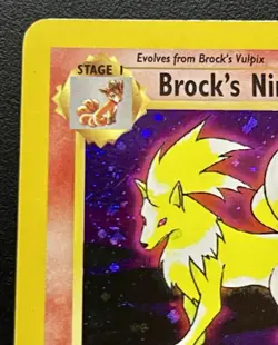Pokemon TCG Brock's Ninetales 3/132 Gym Challenge Holo Rare Unlimited English - Image 3