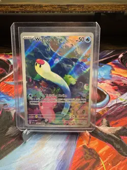 Pokemon TCG Wiglett 206/198 Scarlet & Violet Base Illustration Rare Full Art NM - Image 1