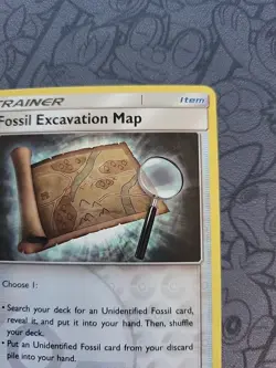 Pokemon: Fossil Excavation Map #107/131 Rev Holo SM Forbidden Light - LP+ -T177 - Image 4