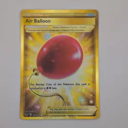 Pokemon TCG Sword & Shield Base Air Balloon Card 213/202 Secret Rare Gold NM - Image 1