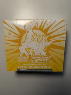 Pokemon TCG Sword & Shield Brilliant Stars Pokemon Center ETB/New Sealed - Image 1