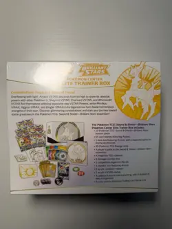 Pokemon TCG Sword & Shield Brilliant Stars Pokemon Center ETB/New Sealed - Image 5