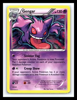 💥 GENGAR | Pokemon TCG 2015 | (XY Breakthrough Set) Reverse Holo Rare # 60/162 - Image 1