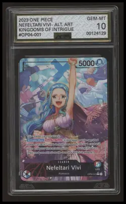 One Piece - Nefeltari Vivi - Kingdoms of Intrigue - OP04-001 - Alt Art - AGS 10 - Image 1