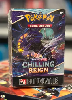 Pokemon TCG Sealed Sword and Shield Chilling Reign Build and Battle - Image 1