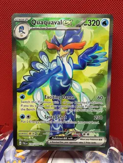 Quaquaval ex 235/193 NM/M SV02 Paldea Evolved Full Art Pokemon TCG #936 - Image 1