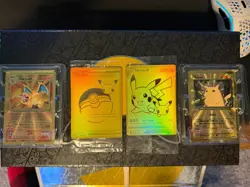 Pokemon Celebrations UPC Promo Cards Metal Charizard Metal Pikachu & Gold Cards - Image 1