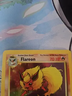 Pokemon Card Flareon 3/64 Holo Rare Jungle Set WOTC Light Play - Image 3