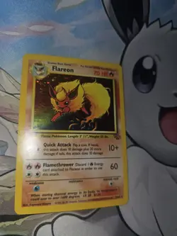Pokemon Card Flareon 3/64 Holo Rare Jungle Set WOTC Light Play - Image 5