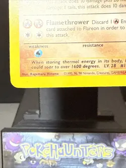 Pokemon Card Flareon 3/64 Unlimited Holo Rare Jungle Set WOTC Light Play - Image 5