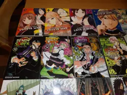 LOT of 24 English Manga Love is War Naruto Demon Slayer Crazy Food Truck Pokemon - Image 4