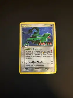 Pokemon TCG Rayquaza EX Deoxys 22/107 Reverse Holo Card Stamped (2005) - Image 3