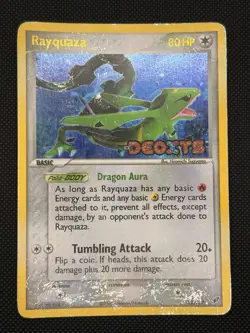 Pokemon TCG Rayquaza EX Deoxys 22/107 Reverse Holo Card Stamped (2005) - Image 1