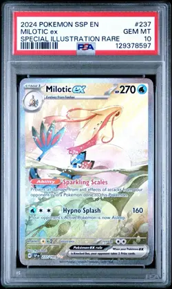 PSA 10 Milotic ex SIR Surging Sparks 237/191 Sv08 SV SSP EN 2024 Pokemon English - Image 1
