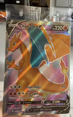 Charizard V - SWSH050 - SWSH: Sword & Shield Promo Card Original Package - Image 1