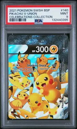 2021 PIKACHU V-UNION SET OF 4 CELEBRATIONS PROMO PSA 10, 9, & 8 #139-142 - Image 4