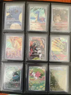 Pokemon TCG S&V & Mega Evo Illustration Rare Lot NM Collection - 162 Cards!!! - Image 1