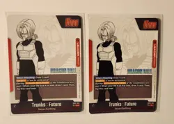 Trunks : Future SB02-001 (Gold) - Manga Booster 02 Leader Card With Top Loaders - Image 2