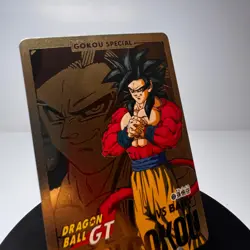 Dragon Ball GT Carddass Son Gokou Special - GOLD CARD - Super Saiyan 4 - Image 4