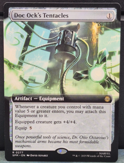 Doc Ock's Tentacles R 0277 EXTENDED ART Marvel Spider-man Near Mint Card Game - Image 1