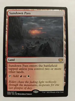 MTG Magic the Gathering Sundown Pass (266/596) Innistrad Crimson Vow LP - Image 1