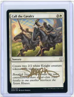 Call the Cavalry Dominaria Signed Artist Proof MTG - Image 1