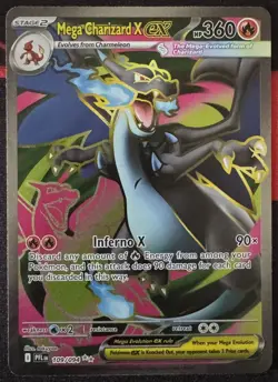 Mega Charizard X ex - 109/094 Phantasmal Flames Ultra Rare Pokemon TCG - Image 3