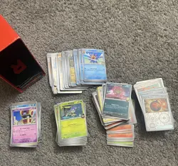 Lot of 466 Mixed Pokemon Cards Various Sets and Years Some Duplicates - Image 2