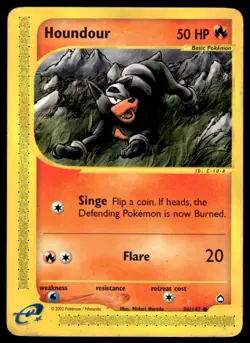 Pokemon TCG Aquapolis #86/147 Houndour DMG (Crease) - Image 1