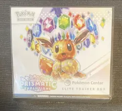 Prismatic Evolutions Pokemon Center ETB Elite Trainer Box Sealed - Image 1