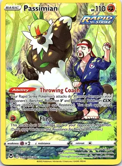 Pokemon tcg SWSH12: Silver Tempest Trainer Gallery #TG08/TG30 Passimian - Image 1