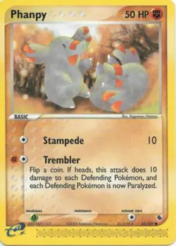 Phanpy 62/109 Ruby & Sapphire Common Light Play LP Pokemon DNA GAMES - Image 1