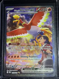 Pokemon Ethan's Ho-Oh EX Full Art Holo 230/182 Destined Rivals - Image 1