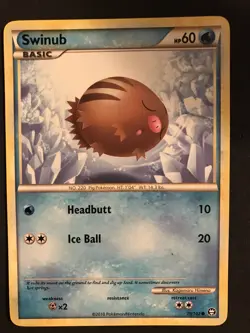 Swinub 79/102 Triumphant Pokemon Regular Common - Image 1