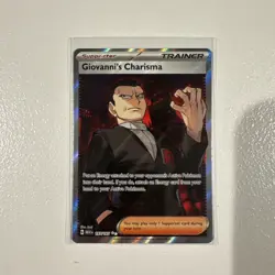 Giovanni's Charisma SR 197/165 Ultra Rare Pokemon Scarlet & Violet 151 - Image 1