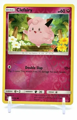 Pokemon TCG Clefairy 132/214 SM Unbroken Bonds Reverse Hilo - Image 1