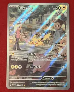 Pokemon SV 151 Mew En Pikachu Illustration Rare Full Art 173/165 - Image 1