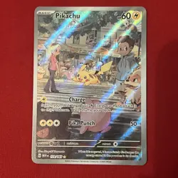 Pokemon SV 151 Mew En Pikachu Illustration Rare Full Art 173/165 - Image 2