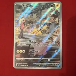 Pokemon SV 151 Mew En Pikachu Illustration Rare Full Art 173/165 - Image 4