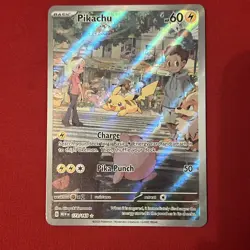 Pokemon SV 151 Mew En Pikachu Illustration Rare Full Art 173/165 - Image 5