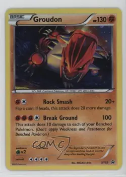 Groudon (Cosmos Holo) Holo Pokemon XY Black Star Promo #XY52 - Image 1